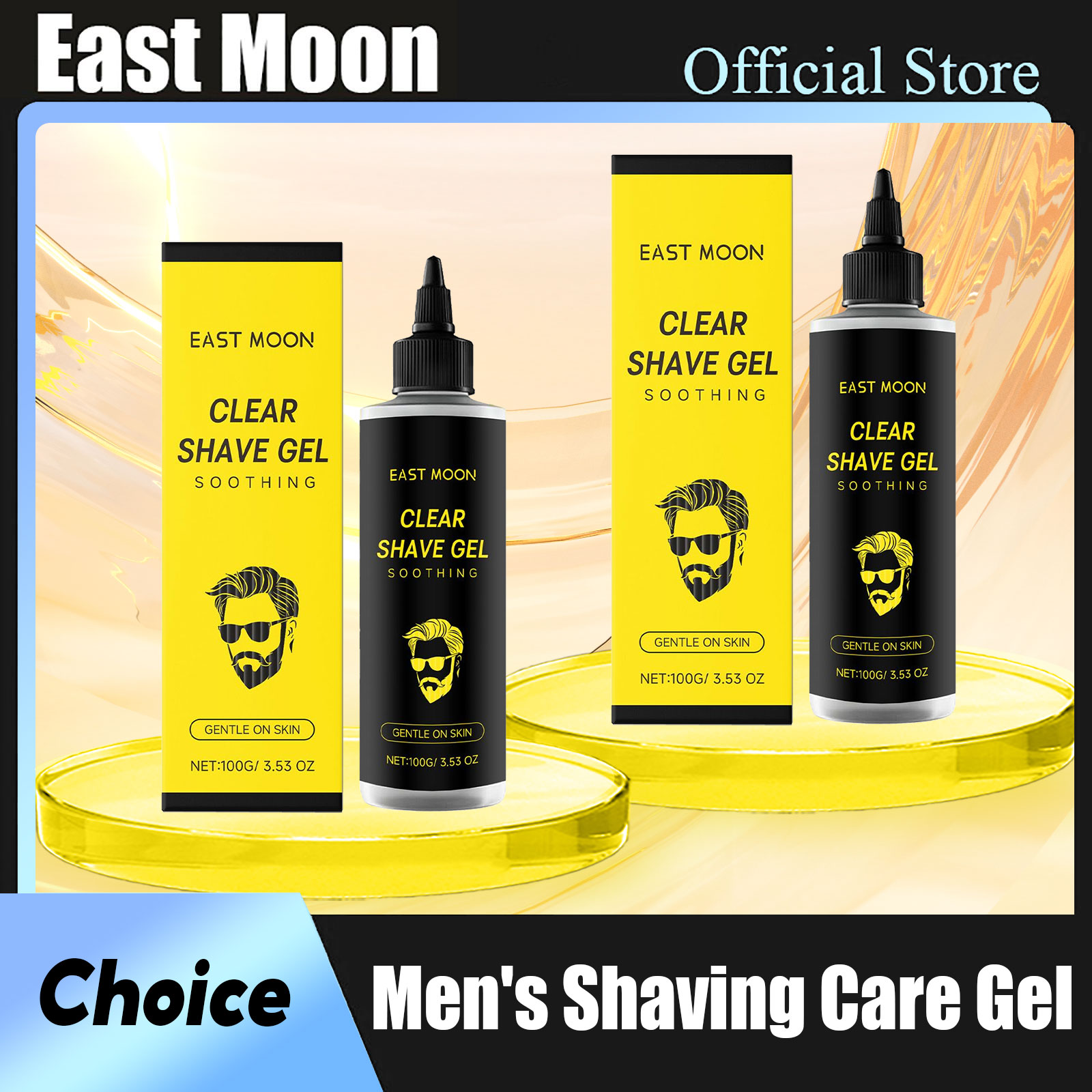 Men'S Grooming Gel - イーストムーンマン シェービングケアジェル 赤み緩和 痛み緩和 保湿 ダメージ抑制