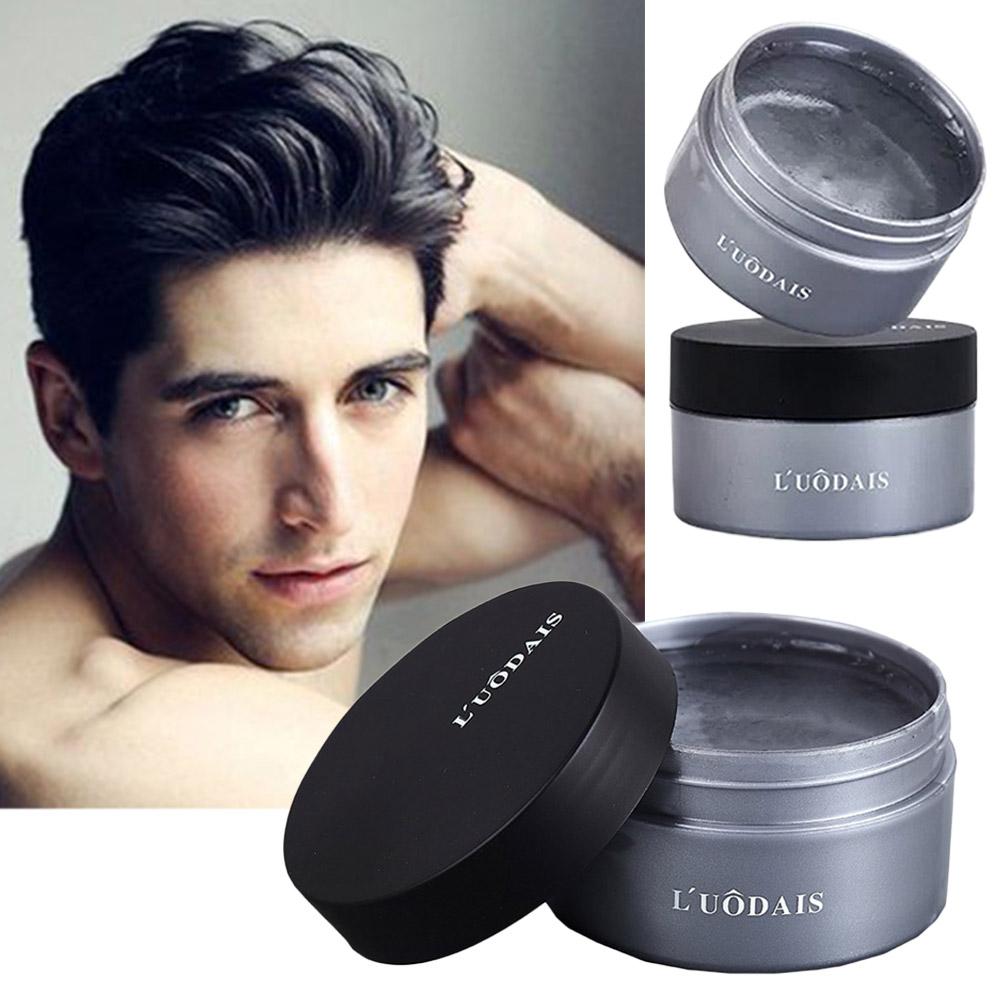 Men'S Grooming Gel - オリジナル香水ヘアワックス長期的なヘアジェル男性のためのふわふわヘアポマードワックスキープヘアオイル理髪店ツール
