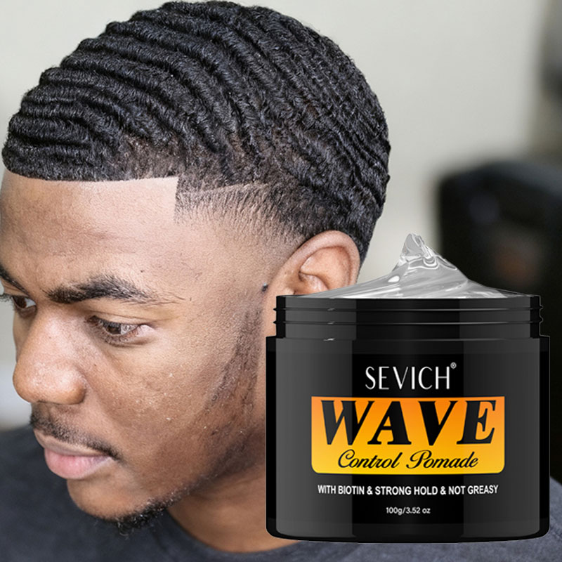 Men'S Grooming Gel - ディープウェーブポマード（アフリカ系黒人男性用）360ウェーブレイヤードスタイルウェーブスタイリングヘアクリーム強力ホールドエッジコントロールウェーブヘアジェル