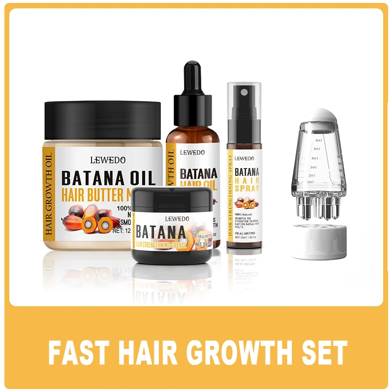 Beard Oil Growth - LEWEDOバタナオイル育毛キット アフリカ産急速育毛バタナバターヘアマスク 育毛剤 薄毛対策 発毛促進トリートメントセラム