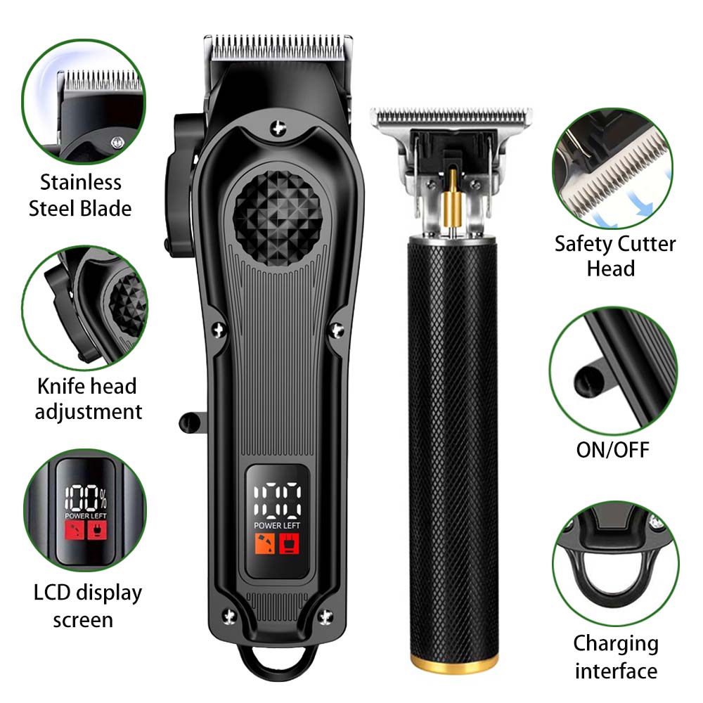 LEDディスプレイ付きプロ用バリカン、コードレス充電式トリマ - Men'S Grooming Gift Set のレビューと価格