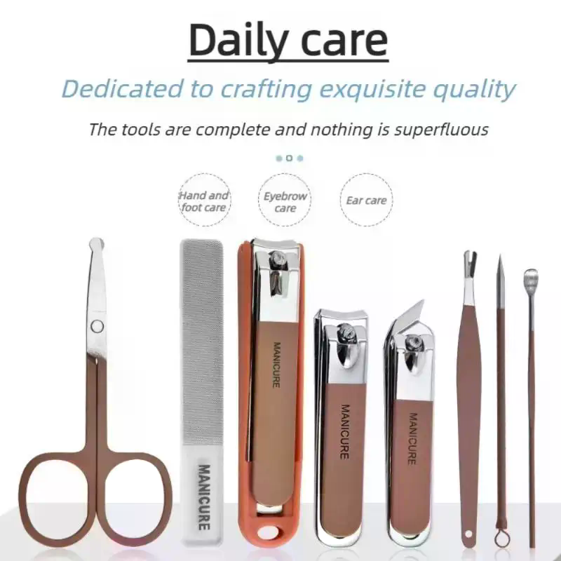 ネイルケアキット 飛沫防止マニキュアセット ステンレス鋼製爪 - Mens Grooming Travel Kit のレビューと価格