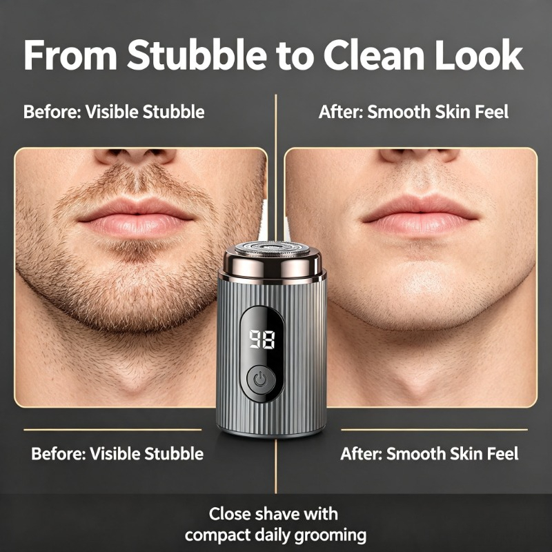 2026 ミニ電動シェーバー ポータブル 充電式 防水 コン - Mens Grooming Travel Kit のレビューと価格