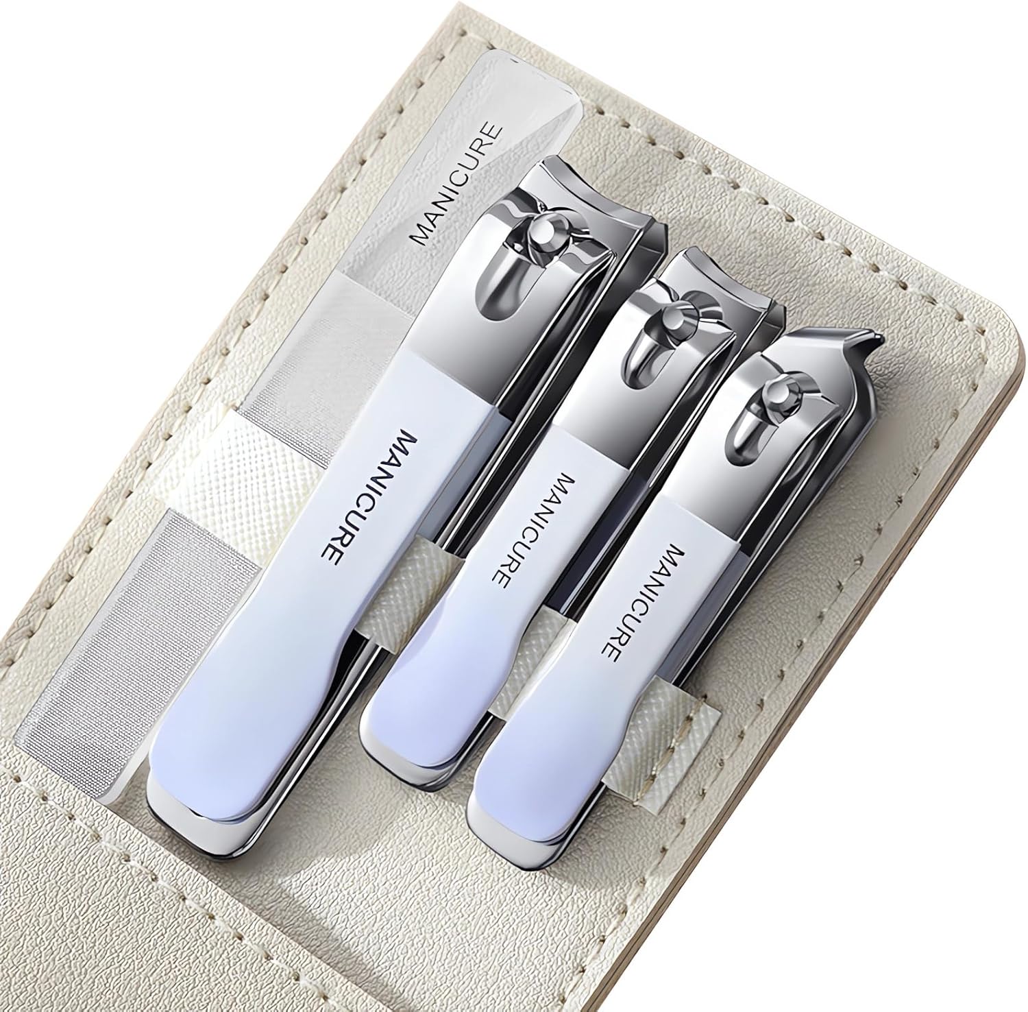 4 個のマニキュアセットステンレス鋼爪切り美容ツールポータブ - Mens Grooming Travel Kit のレビューと価格