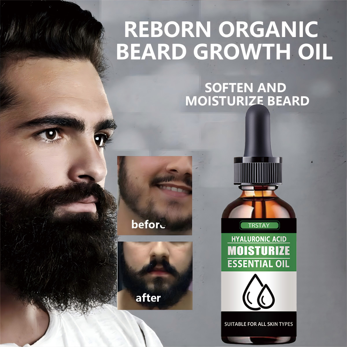 100% 天然加速顔の毛の成長ひげエッセンシャルオイル髪とひ - Men'S Grooming Product のレビューと価格