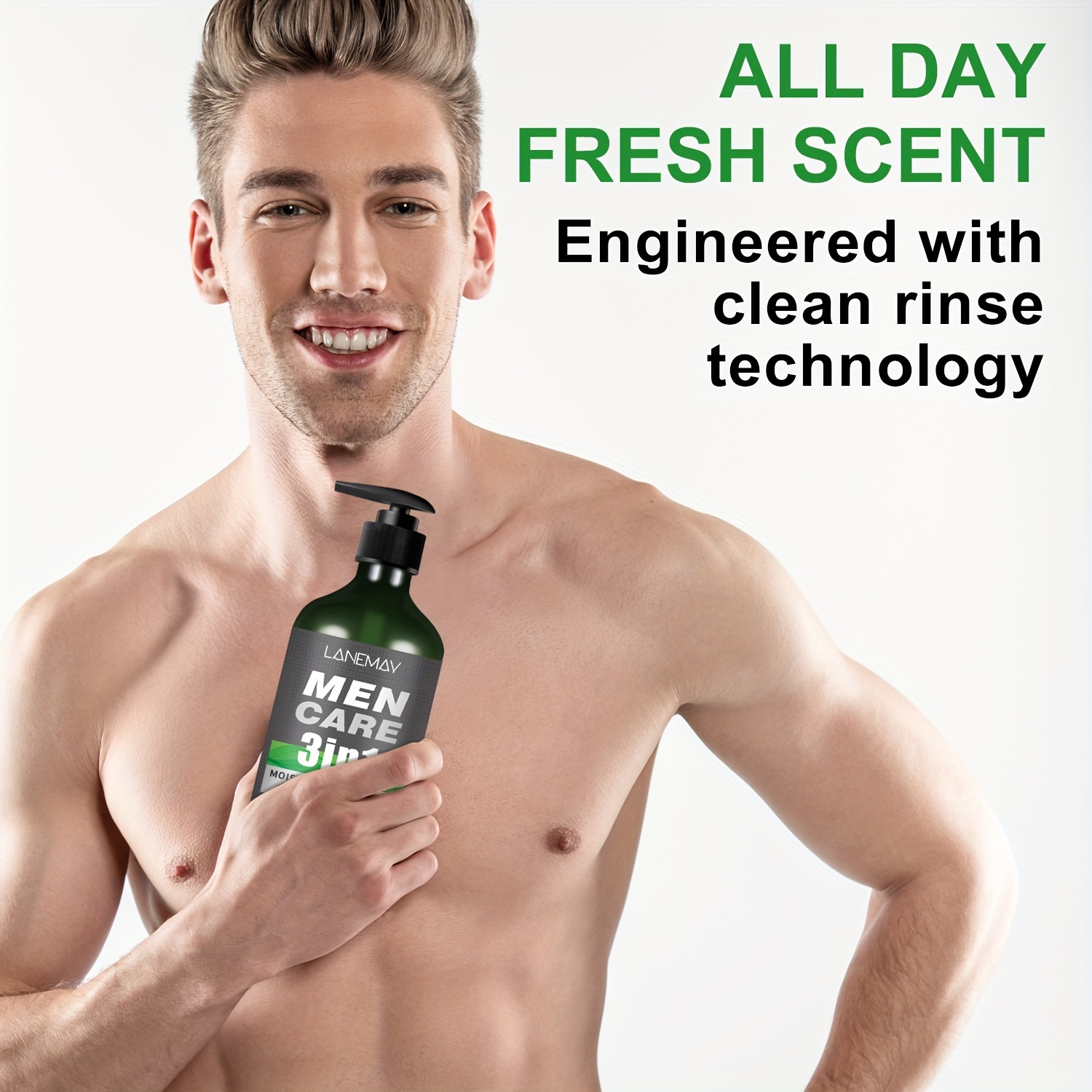 メンズ3in1ボディ、ヘア＆フェイスウォッシュ - ライトベ - Men'S Grooming Gel のレビューと価格