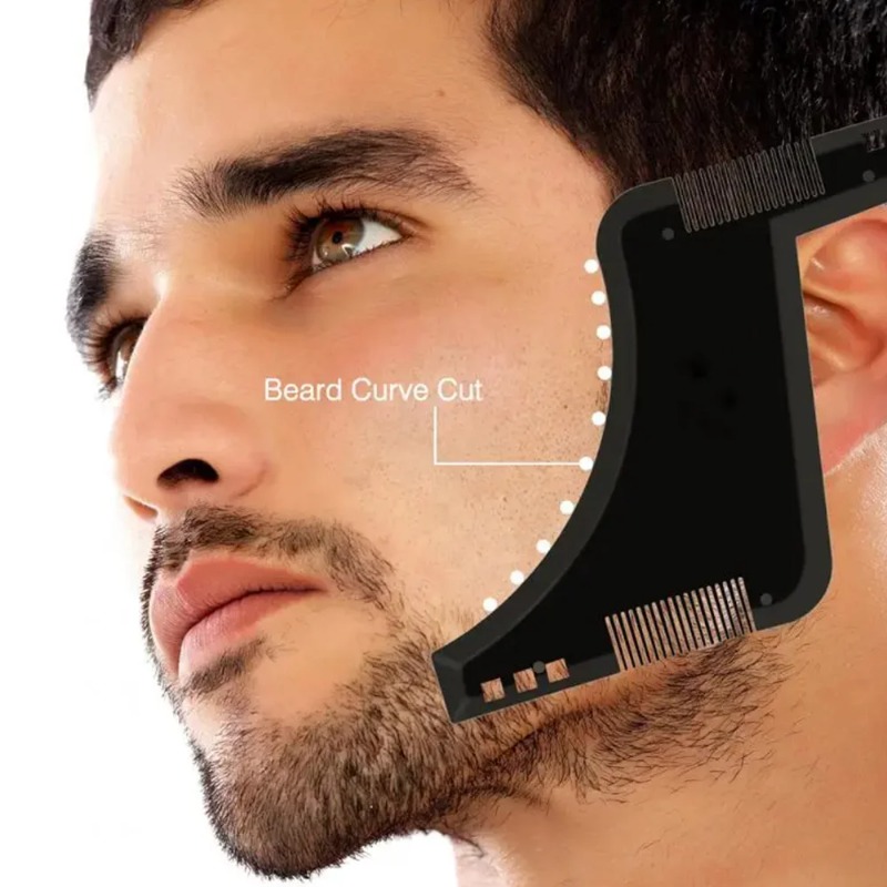 1個入り メンズ髭整形テンプレートコーム 軽量で柔軟なオール - Men'S Grooming Product のレビューと価格