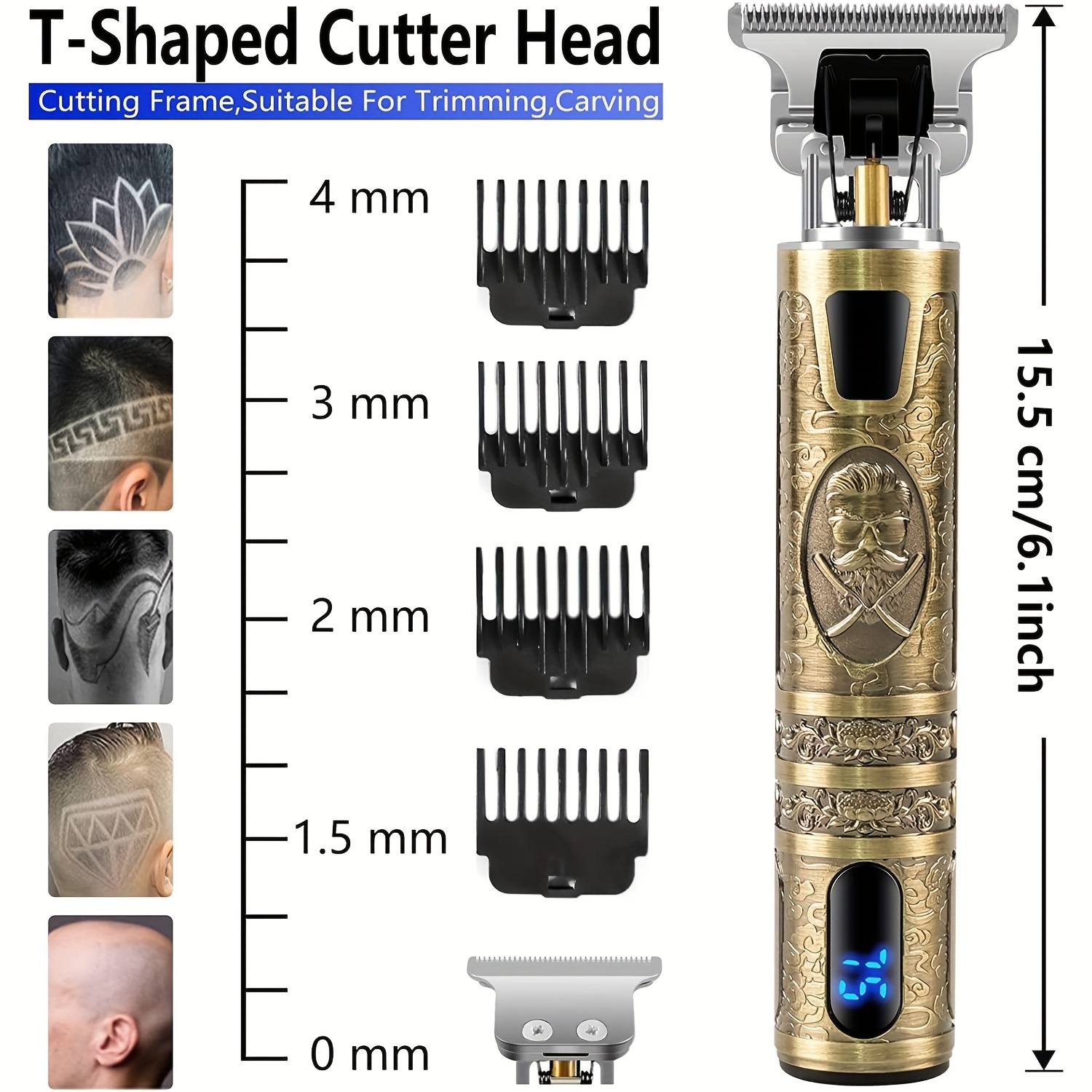 電気バリカン lcd ディスプレイオイルヘッドヘアカット機毛 - Men'S Grooming Oil のレビューと価格