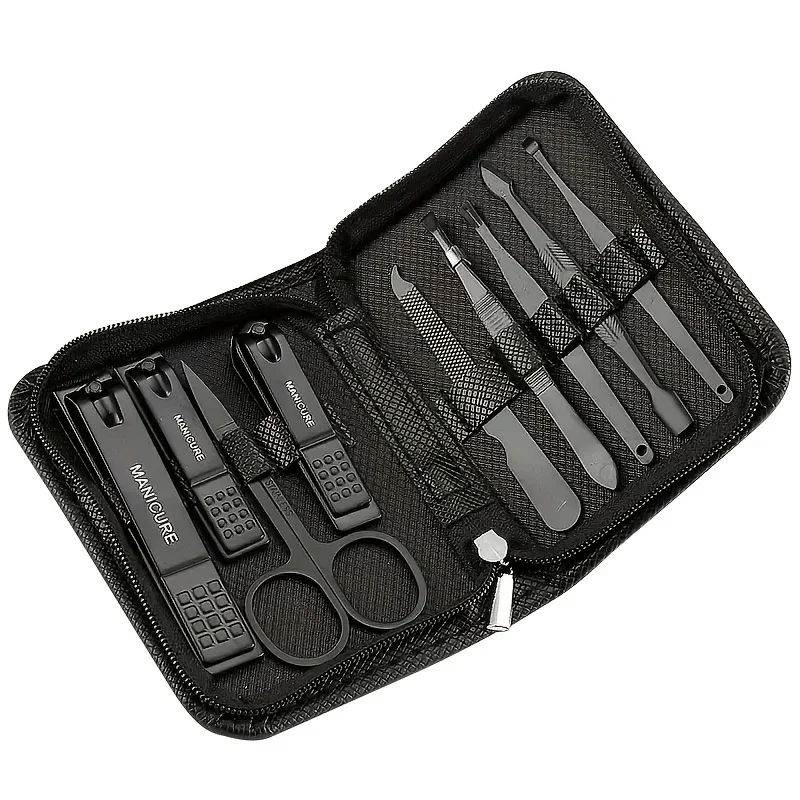 9点入りマニキュアセット、ペディキュアツールセット、ネイルグ - Men'S Grooming Gift Set のレビューと価格