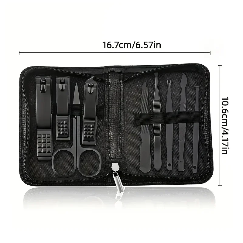 9点入りマニキュアセット、ペディキュアツールセット、ネイルグ - Men'S Grooming Gift Set のレビューと価格