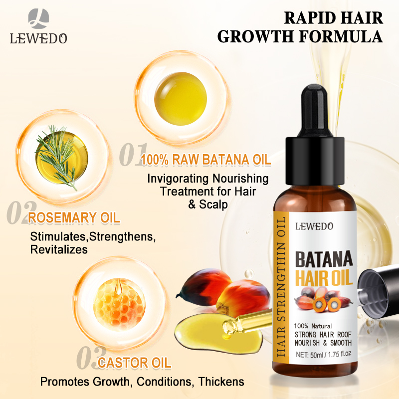 LEWEDOバタナオイル育毛キット アフリカ産急速育毛バタナ - Beard Oil Growth のレビューと価格