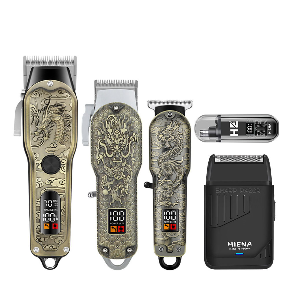 HIENA 5個入りプロフェッショナルヘアクリッパー メンズ - Men'S Grooming Gift Set のレビューと価格
