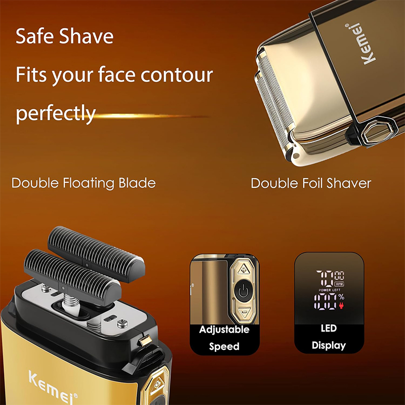 Kemei KM-TX10 T9 ヘアトリマー 電気シェーバ - Men'S Grooming Gift Set のレビューと価格