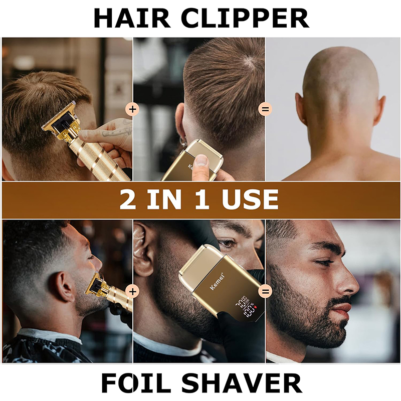 Kemei KM-TX10 T9 ヘアトリマー 電気シェーバ - Men'S Grooming Gift Set のレビューと価格